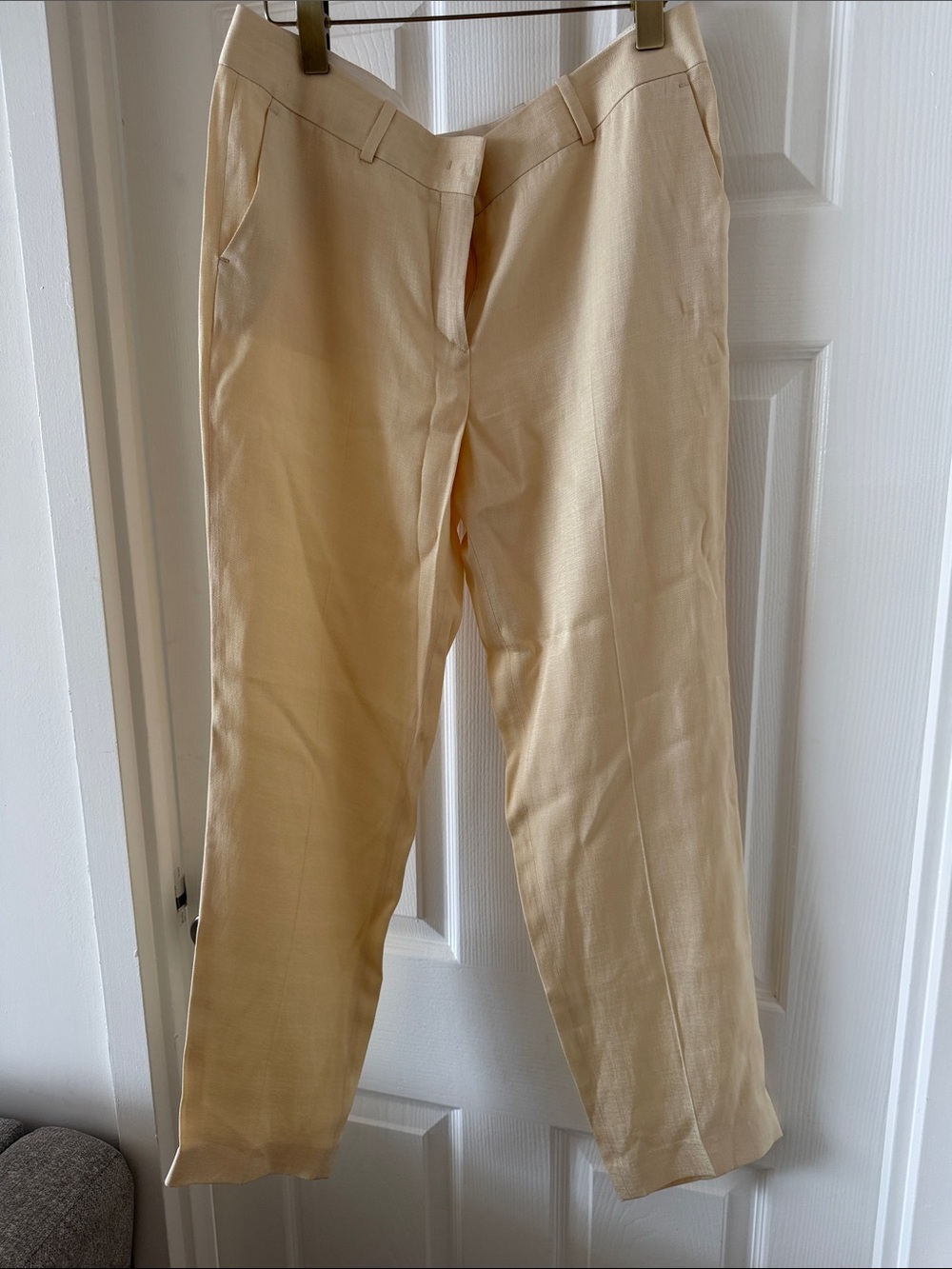 Men's Tailored Cream Dress Pants